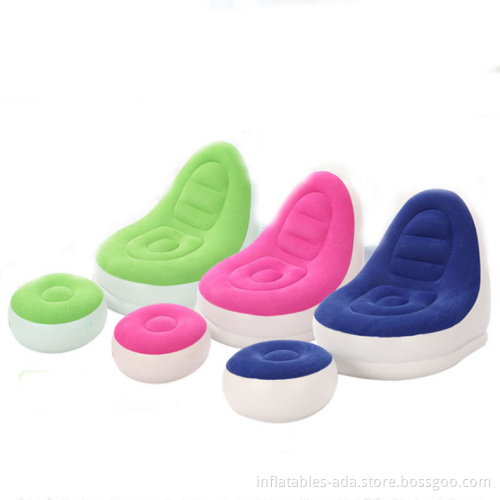 Comfortable relax recliner inflatable lazy sofa chair beanbag lounge chair inflatable living room party air sofa chair set